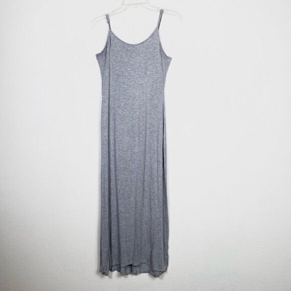 Peach Royal Grey Strappy Open Back Maxi Dress - Picture 2 of 4